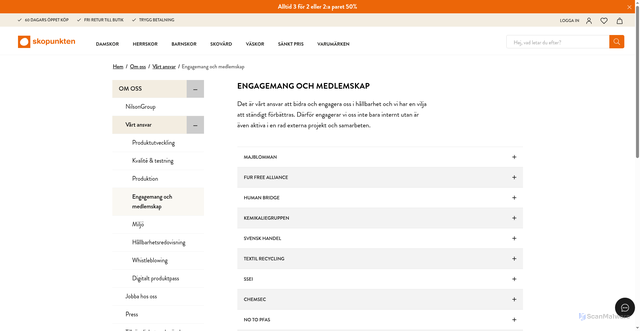 Security scan screenshot of https://www.skopunkten.se/om-oss/vart-ansvar/engagemang-och-medlemskap?vtid=E21map90bUeziqwkAOp6lQ&utm_source=Voyado&utm_medium=email&utm_campaign=sp-nyhetsbrev-i-26v41-sp-varmfoder-barn&eclub=MDr9WbuH5fW65iCJSU0glU9iArHwV6Q4wRLGaHk793k%3Db%2BZ1GhfiQuqg0eZRF2BYDGOjsC37Ja3tEPWuZ2la6WKkiPGBzrRYKS8s7EGqWLPtIrRuty0aCDVtWouqdTIFgcsJvvTtKQUOPwiDa%2BN5uPH02ewberD98%2B6MzMTHFYdh13FTZEHI455k8ZB3y8ccGPbf1oG6GwPoYIWGr%2Fcipnk%3D