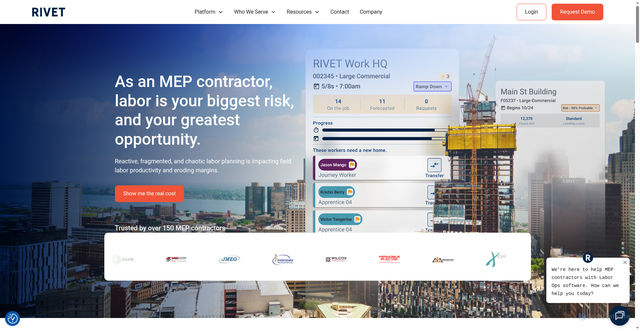 Security scan screenshot of https://rivet.work