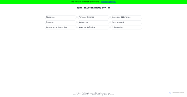Security scan screenshot of cibc-pricecheckhq-sfr.ph