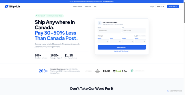 Security scan screenshot of https://appshiphub.com/