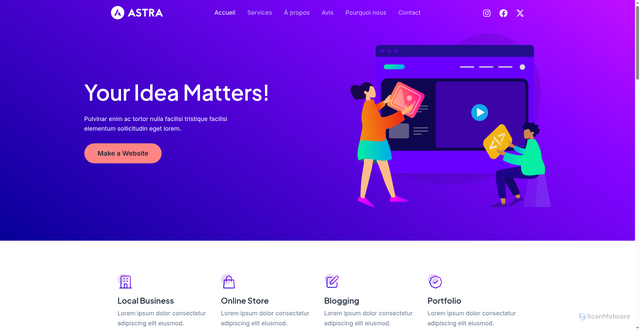 Security scan screenshot of https://rfrance.fr/