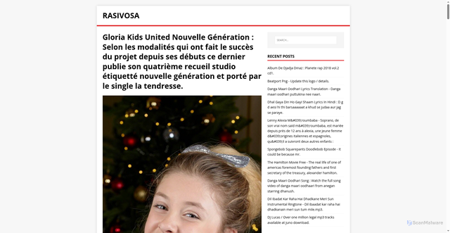 Security scan screenshot of https://vosasira.pages.dev/post/gloria-kids-united-nouvelle-generation/