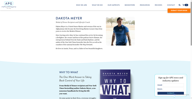 Security scan screenshot of https://amplifypublishinggroup.com/author/dakota-meyer/