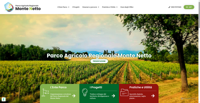 Security scan screenshot of https://www.parcomontenetto.it/