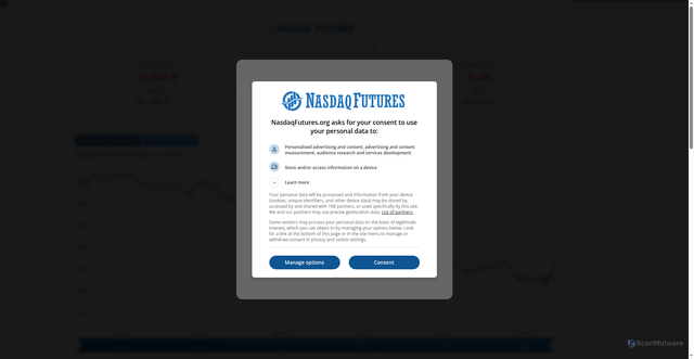 Security scan screenshot of https://nasdaqfutures.org/