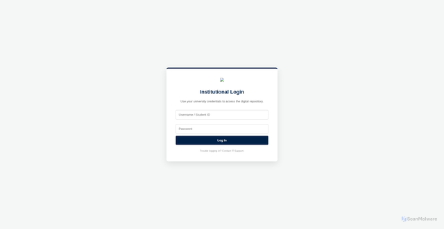 Security scan screenshot of https://institutional-library-archive-wxi76pk8kh.edgeone.app/