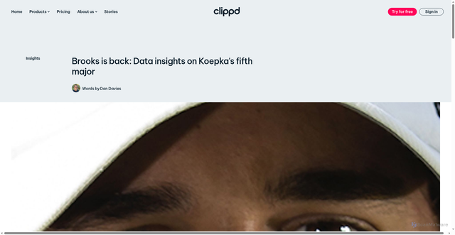 Security scan screenshot of https://www.clippd.com/post/brooks-is-back