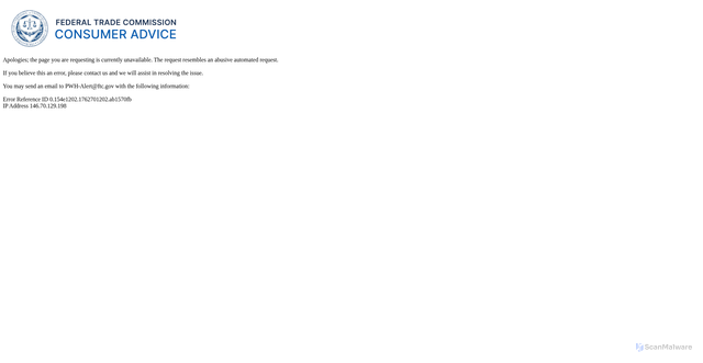 Security scan screenshot of https://consumidor.gov/