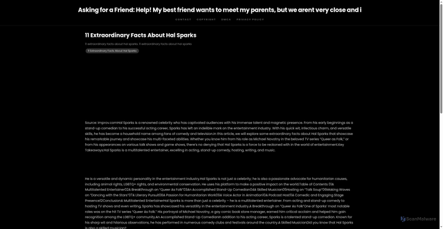 Security scan screenshot of https://zonastudiostudio-b38b1b7982-dp53eax5e602.edgeone.dev/11-extraordinary-facts-about-hal-sparks.html