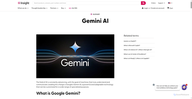 Security scan screenshot of https://www.insight.com/en_US/content-and-resources/glossary/g/gemini-ai.html