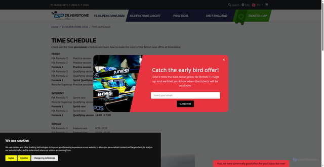Security scan screenshot of https://www.britishf1.com/en/time-schedule-8