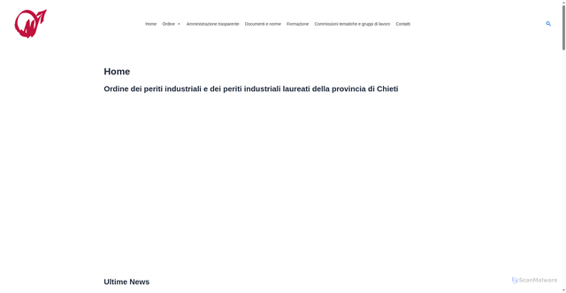 Security scan screenshot of https://www.perindchieti.it