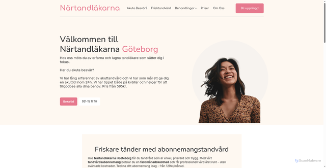 Security scan screenshot of https://nartandvarden.nu