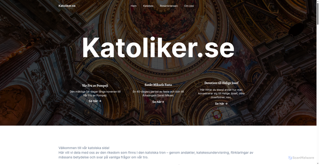 Security scan screenshot of https://katoliker.se