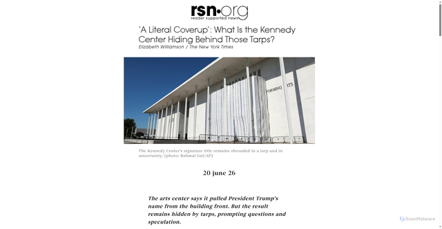 Security scan screenshot of https://www.rsn.org/001/a-literal-coverup-what-is-the-kennedy-center-hiding-behind-those-tarps.html?print=1