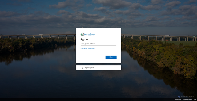 Security scan screenshot of https://henricova-my.sharepoint.com