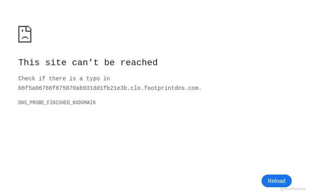 Security scan screenshot of https://b6f5a06766f875070ab931dd1fb21e3b.clo.footprintdns.com/