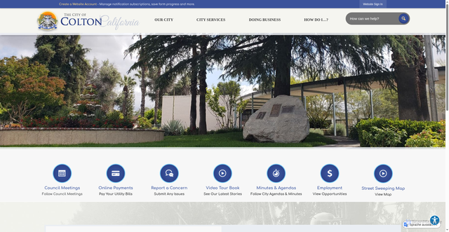 Security scan screenshot of https://coltonca.gov/