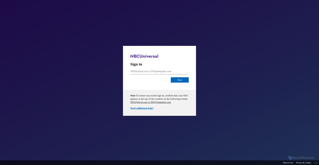 Security scan screenshot of https://nbcunow.com