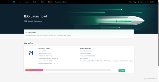 Security scan screenshot of https://trade-maxs.com/Issue/index