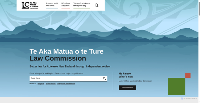 Security scan screenshot of https://www.lawcom.govt.nz/