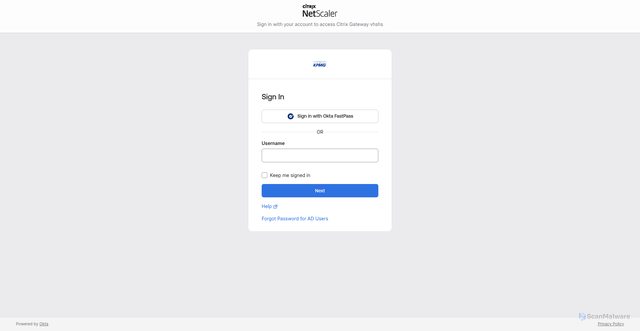 Security scan screenshot of https://vh.shs.us.kpmg.com