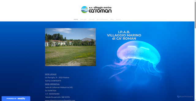 Security scan screenshot of https://villaggiocaroman.weebly.com