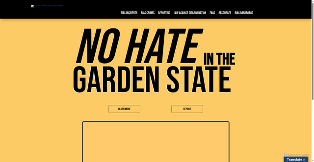 Security scan screenshot of https://www.njoag.gov/no-hate-nj/