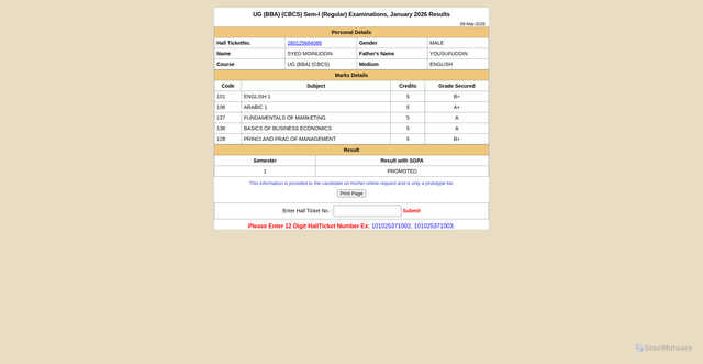 Security scan screenshot of https://ouresults-pynd50hj9u.edgeone.app/
