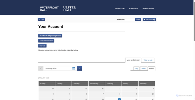 Security scan screenshot of http://secure.waterfront.co.uk/
