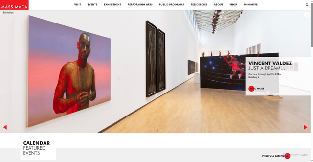 Security scan screenshot of https://massmoca.org/