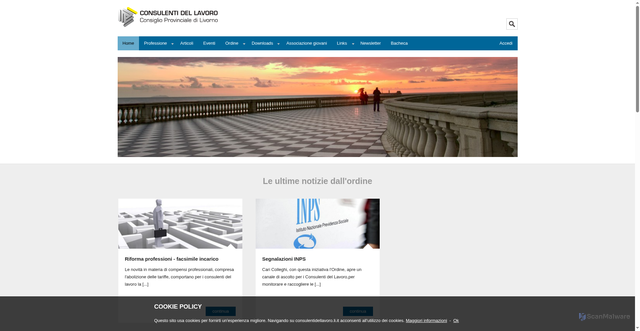 Security scan screenshot of https://www.consulentidellavoro.li.it