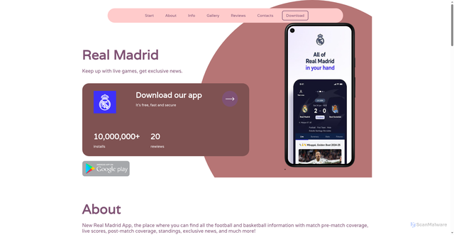 Security scan screenshot of https://zoltoapp.site/
