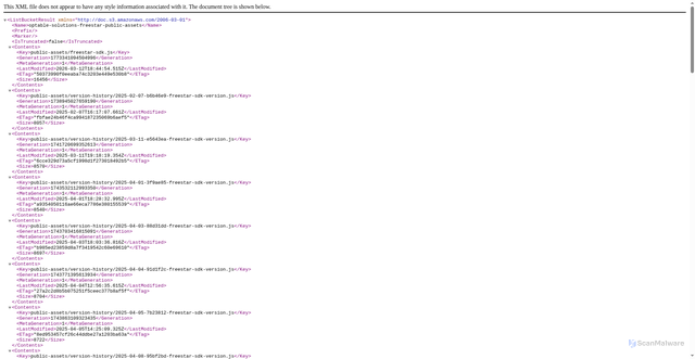 Security scan screenshot of https://freestar.solutions.cdn.optable.co