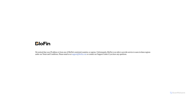 Security scan screenshot of https://ws-stream-private.blofin.com