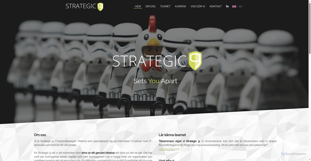 Security scan screenshot of https://strategic9.se