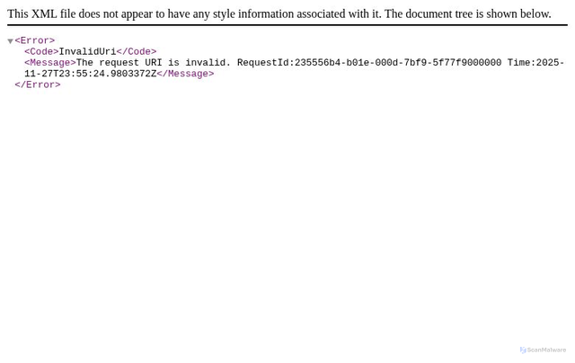 Security scan screenshot of https://videos.openai.com/