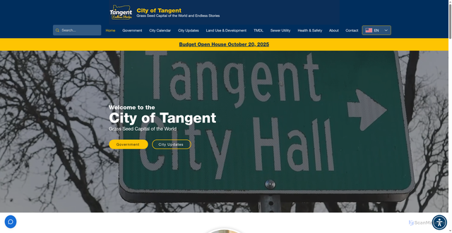 Security scan screenshot of https://www.tangentor.gov/
