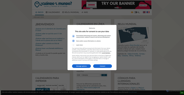 Security scan screenshot of https://www.cuandoenelmundo.com