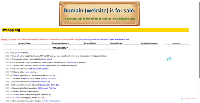 Security scan screenshot of https://sw-app.org