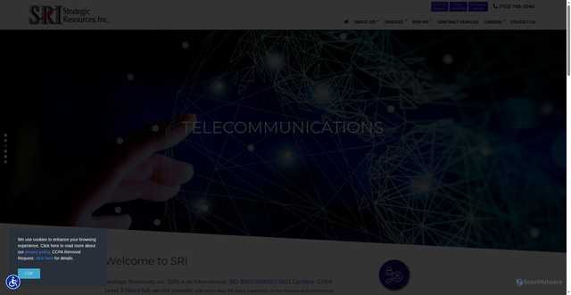 Security scan screenshot of https://sri-hq.com/