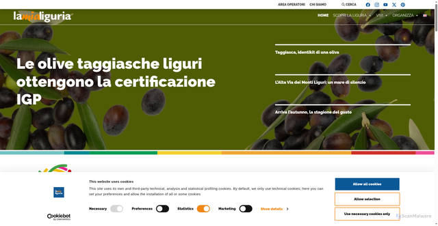 Security scan screenshot of https://lamialiguria.it/