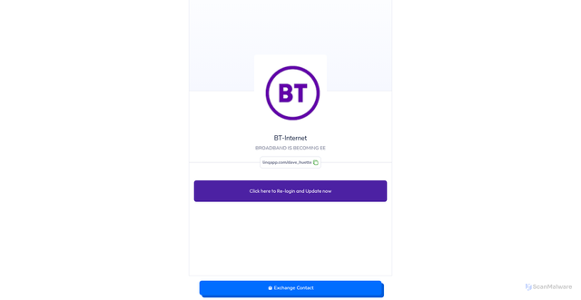 Security scan screenshot of https://linqapp.com/dave_huette?r=link
