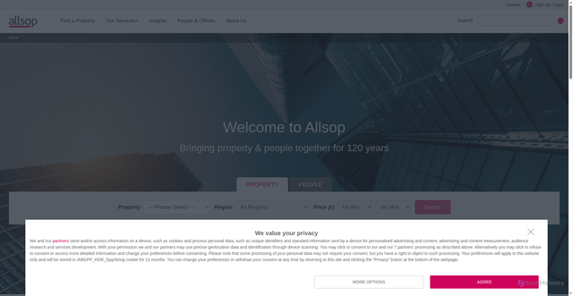 Security scan screenshot of https://allsop.co.uk