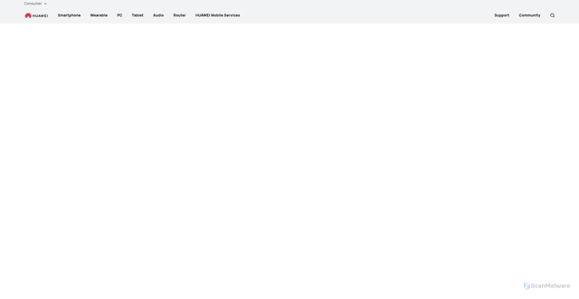 Security scan screenshot of https://consumer.huawei.com/en/phones/