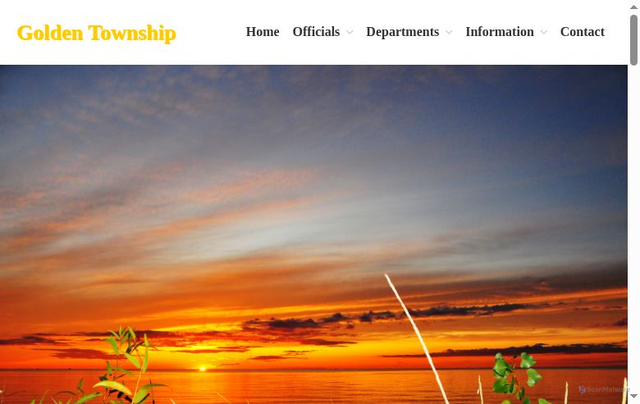 Security scan screenshot of https://goldentownshipmi.gov/