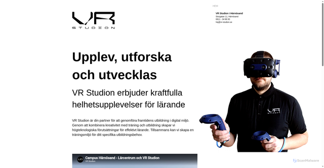 Security scan screenshot of https://vr-studion.se