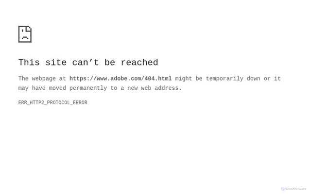 Security scan screenshot of https://createpdf.acrobat.com/