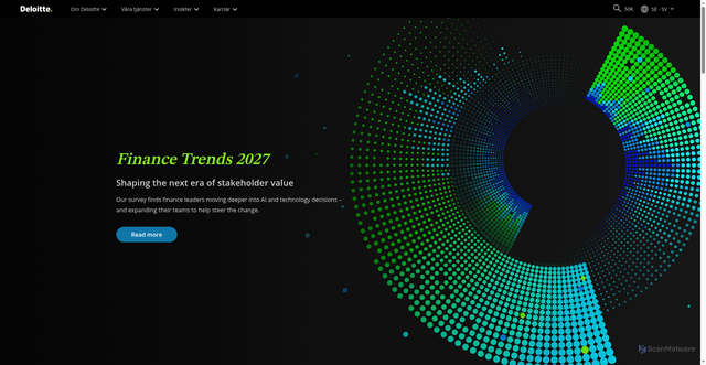 Security scan screenshot of https://deloitte.se