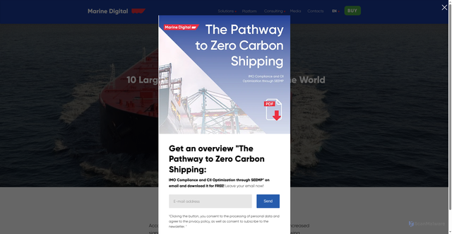Security scan screenshot of https://marine-digital.com/article_10largestoiltankercompanies
